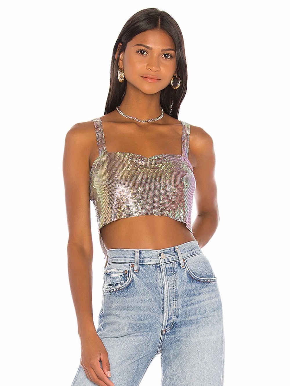 Shana Chain Crop Top in Multi - 
superdown